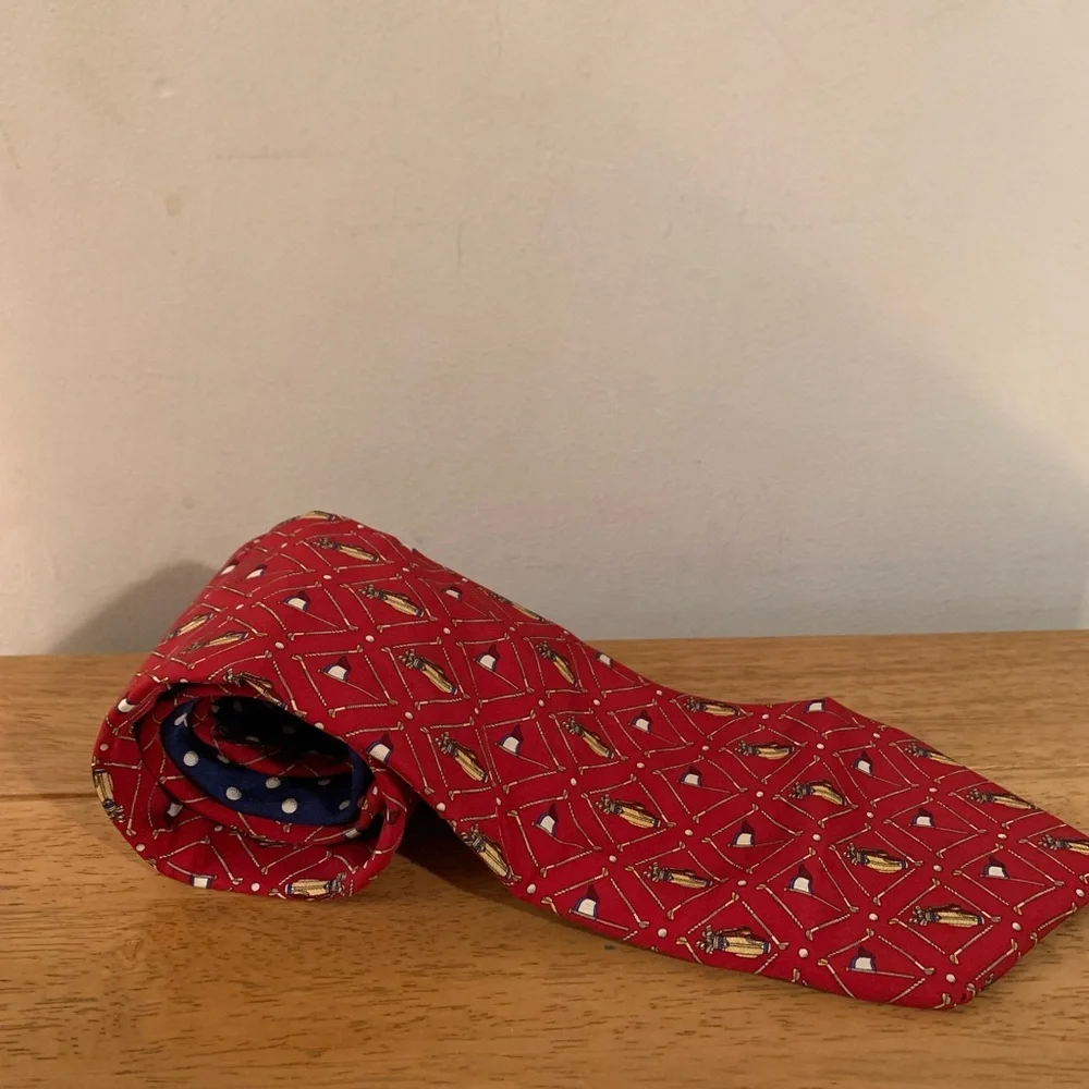 Tommy Hilfiger Golf Tie 100% Silk Made in USA